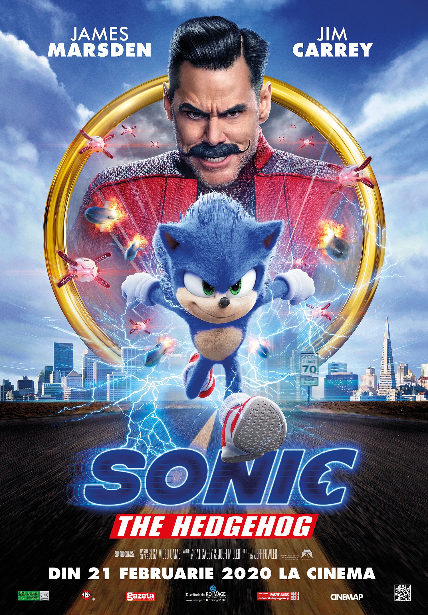 Sonic the Hedgehog filmul POSTER ROMANIA