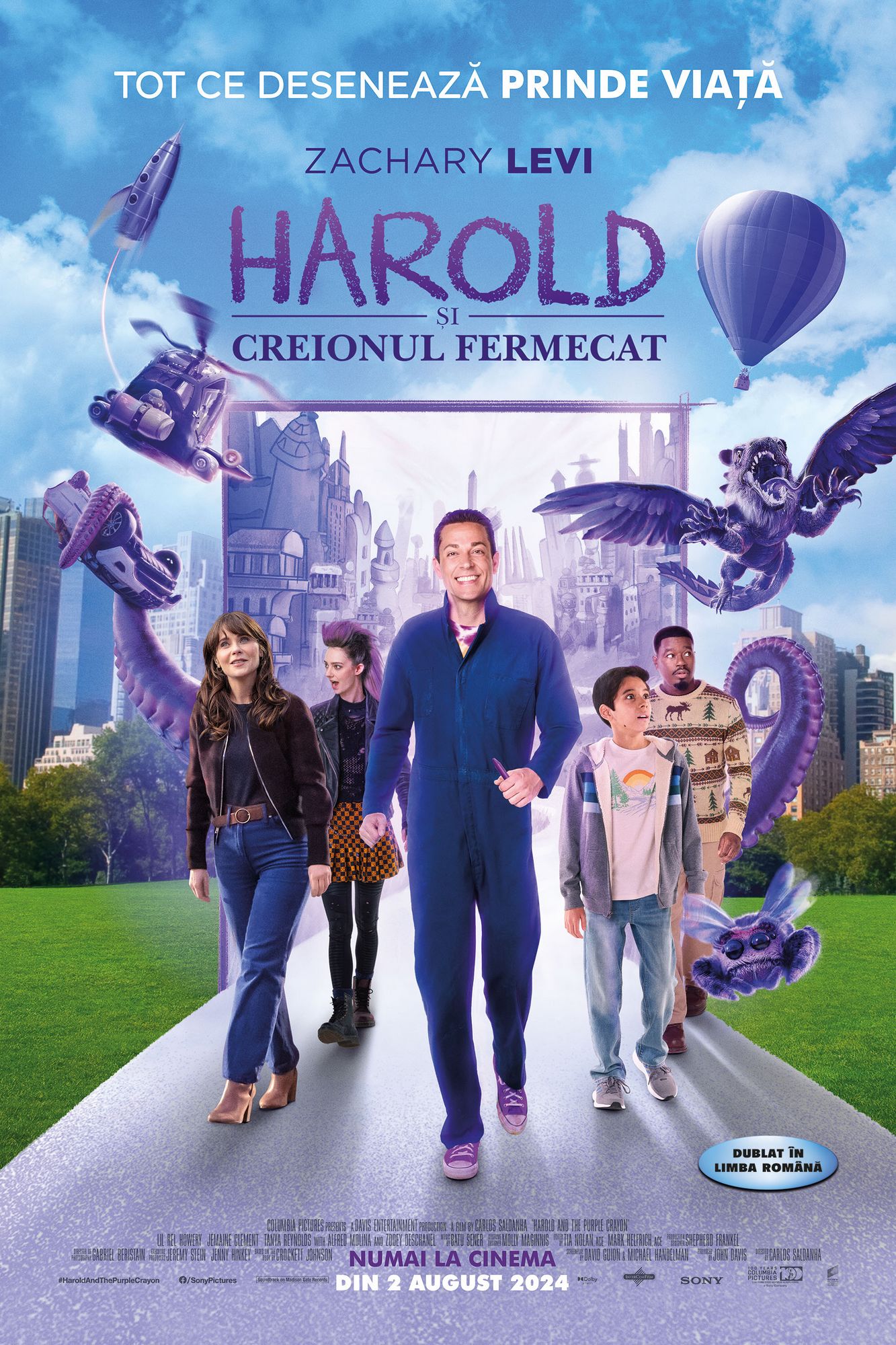 Harold si Creionul fermecat - Harold and the Purple Crayon POSTER